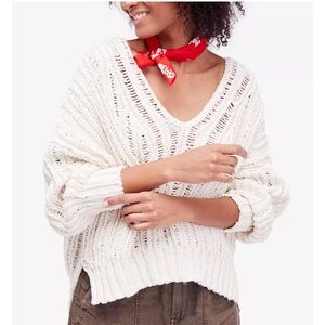EUC Free People Infinite V-Neck Sweater—Medium